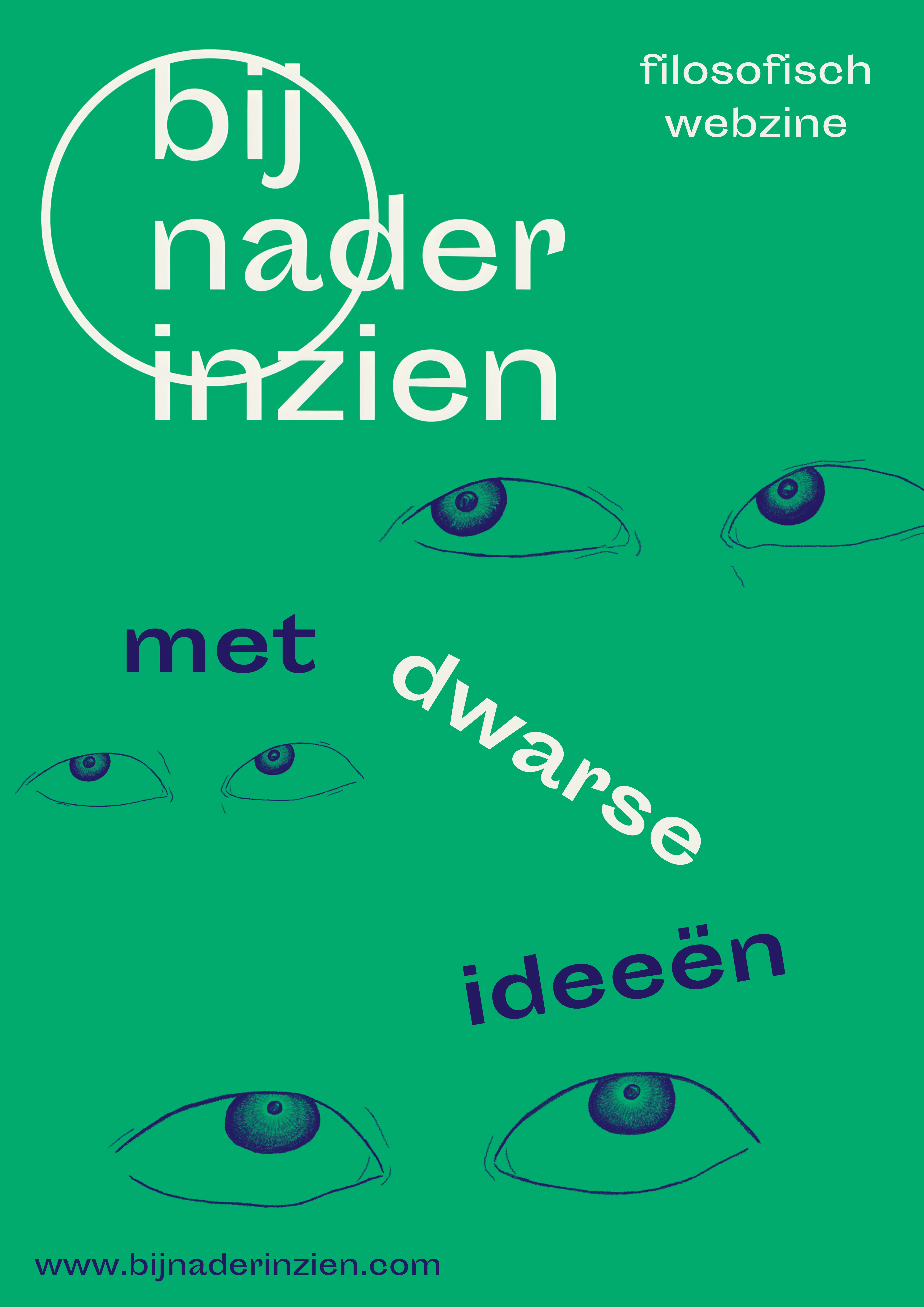 Filosofische poster voor Bij Nader Inzien over politiek, gender en natuur door Ester Smits